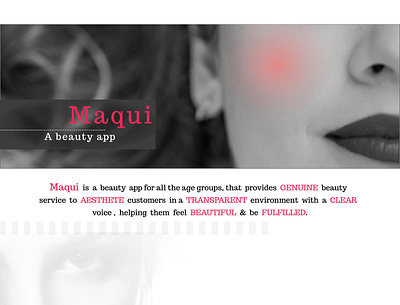 Maqui - A beauty app design ui uiux