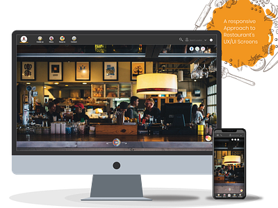 Dribble _ Restaurant UIUX _ Responsive approach