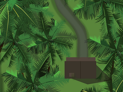Girl In The Coconut Grove 1 ! illustraion illustration i digital art