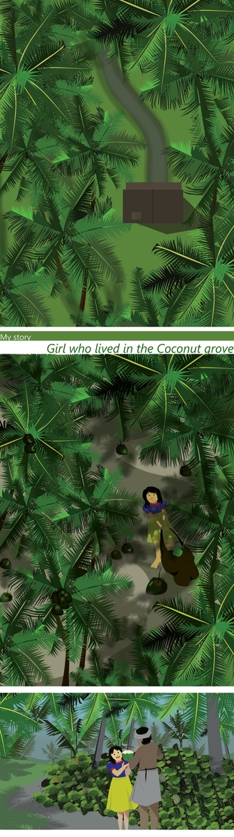 Girl In The Coconut Grove By Nayana Ravindran On Dribbble