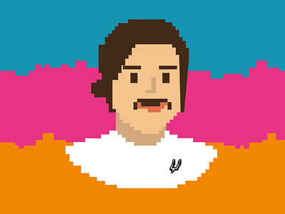 Pixel Portrait // Spurs Edition character chracter design illustration illustrations nba pixel pixel art pixel perfect pixelart pixels san antonio spurs spurs