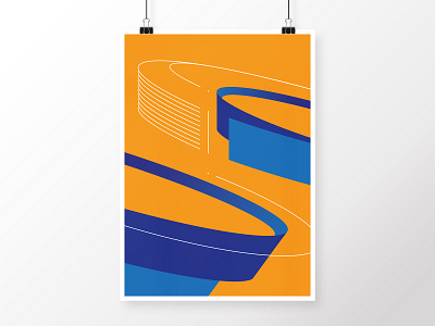 Geometric Composition 3 abstract art blue design digital geometric geometric art graphicdesign homedecor illustration lines minimalistic modern navy orange poster round ship ships yellow