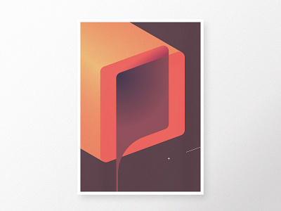 Composition 13 abstract art brown digital fold geometric homedecor illustrator minimalistic modern orange poster symmetric vector vectorart