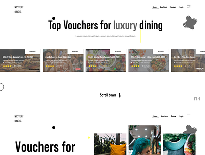 Voucher website by teamalfy design minimal saas design ui ux vouchers web