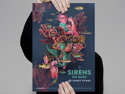 Sirens Big Band gig poster