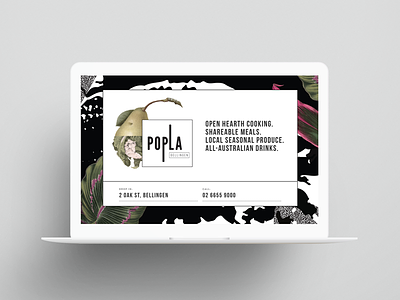 Popla website branding food identity restaurant web design website