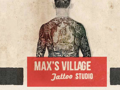 Max's Tattoo Studio website header