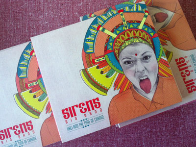 Sirens Big Band album - freshly printed album band cd illustration music