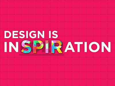 Design is turning Information into Inspiration design designis geometric information inspiration pink playoff typography