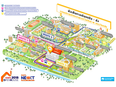 Open house map for KMITL University