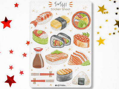 Sushi Sticker Sheet