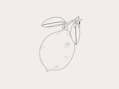 lemon black and white digital art digital design digital illustration illustration lemon minimal outlines