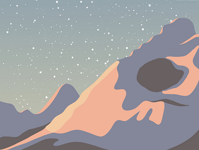 Home colours digital art digital illustration illustration minimal minimalist mountains procreate ui vector