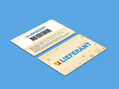 Lieferant Loyalty Card branding card card design loyalty card