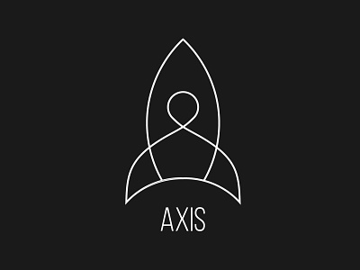 Rocketship Logo axis dailylogo dailylogochallenge dailylogodesign design dlc logo rocket rocketship vector