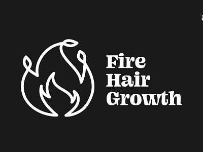 Fire Logo dailylogo dailylogochallenge dailylogodesign design dlc fire growth hair logo logodesign vector