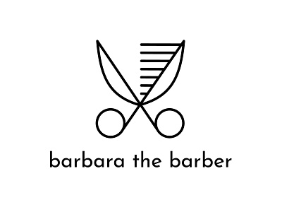 Barbershop Logo barbara barber barbershop dailylogo dailylogochallenge dailylogodesign design dlc logo logodesign shears vector