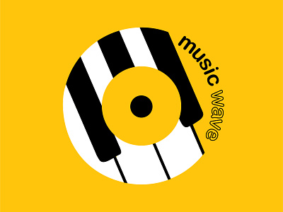 Streaming Music Startup app icon logo music vector