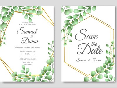 Beautiful Wedding Invitation Card Template