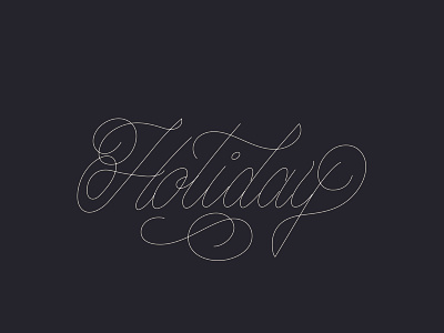 Lettering WIP: Holiday hand lettering holiday lettering script typograhy