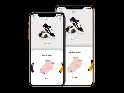 Vans App mock-up