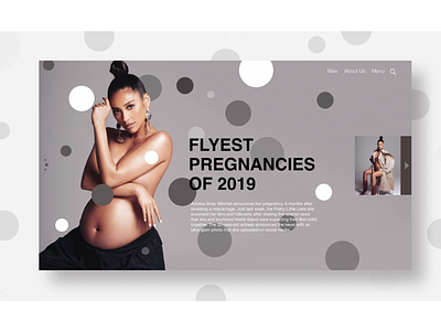 Flyest Pregnancies Of 2019 article blog design graphic design graphicdesign grey ingakot minimalistic pregnancy shay mitchell ui uiux design uiuxdesign ux web webdesign white