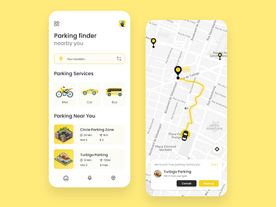 Parking finder nearby you adobe xd branding landing page parking app uidesign uiux uiux design userinterface uxdesign uxuidesign webdesign website