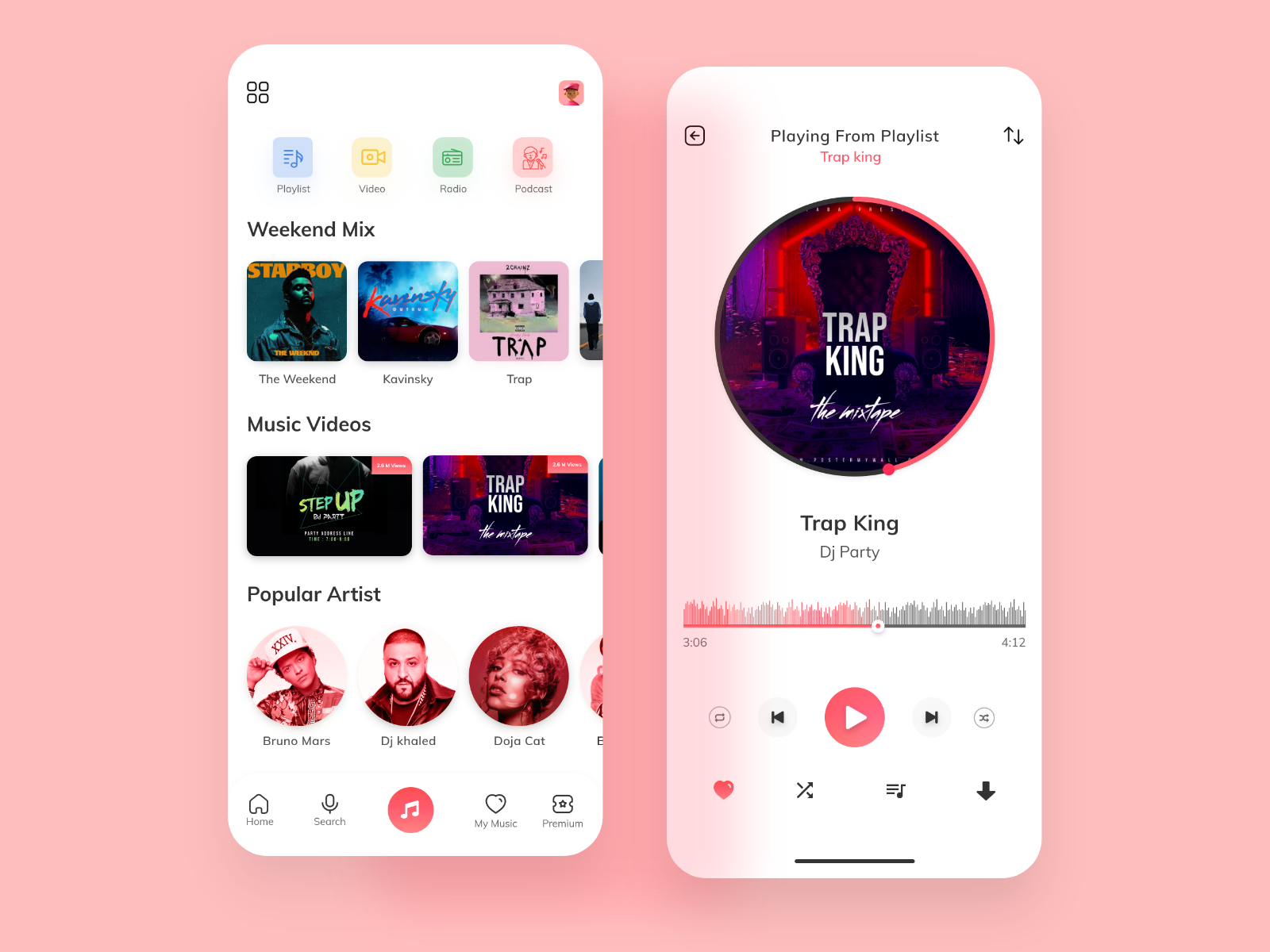 Music App Ui Design By Rahul Boharpi On Dribbble