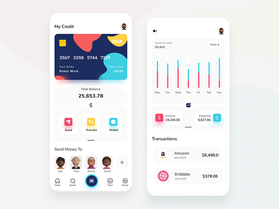 wallet app design adobexd bankapp branding logo uidesign uikit userinterface uxdesign wallet ui walletapp webdesign website