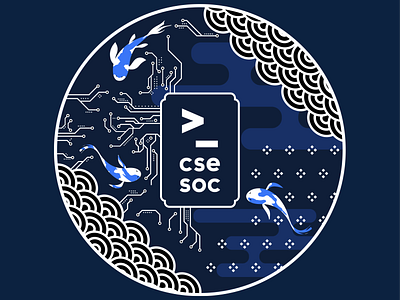 CSEsoc koi hoodie 2020 design logo