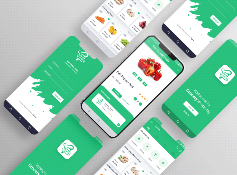 Food App UI by Wahab's Graphics on Dribbble