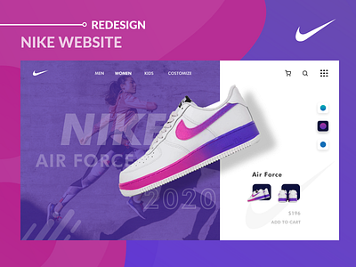 Nike-Concept Website adobe xd clothes concept ecommerce nike proyect redesign run running shoes sneakers sport ui ux web web design website
