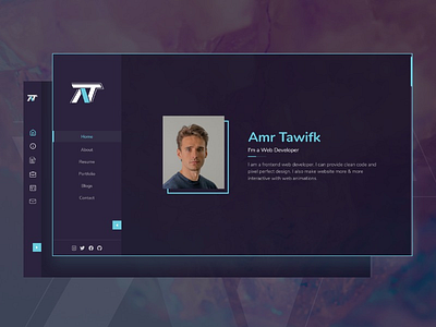 Portfolio app mobile page portfolio profile resume site ui ux web xd