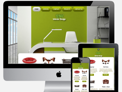 Interior Design Mock-Up ecommerce interior designers website design website designer