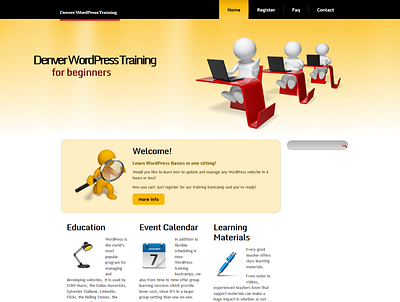 WordPress Training Website Initial Mock-Up branding design ecommerce ecommerce design ecommerce shop illustration ui website design website designer