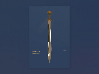 Swordtember bronze age gradient illustration illustrator sword swordtember vector