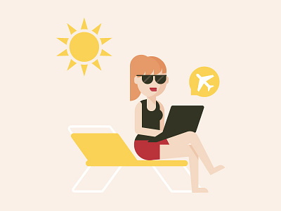 Planning Ahead illustration vacation vector