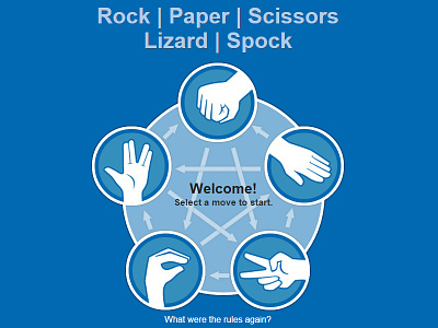 Rock | Paper | Scissors | Lizard | Spock