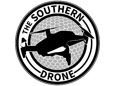 The Southern Drone drone logo design southern