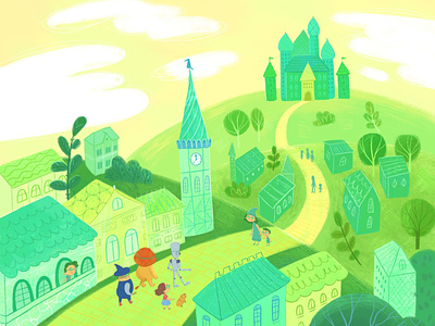 The Wizard of Oz art book character fairytale illustration illustrator kidlit story