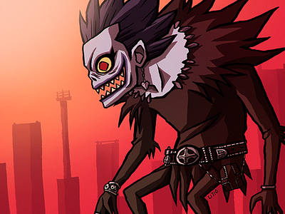 Ryuk chile death death note fanart illustration litioo