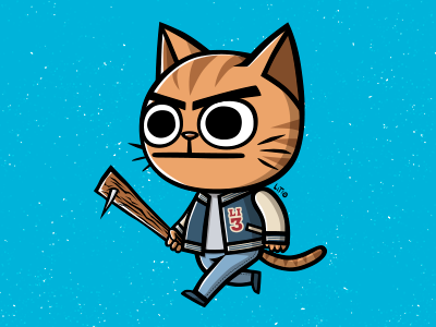 Rude Cat cat character chile gato illustration ilustracion litioo vector
