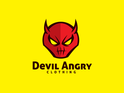 Devil Angry Logo Template angry character devil face logo logo template mascot red
