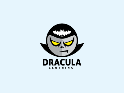 Dracula Logo Template angry character devil dracula face logo logo template mascot red