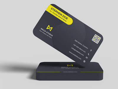Floating Business Card Mockup V2 print