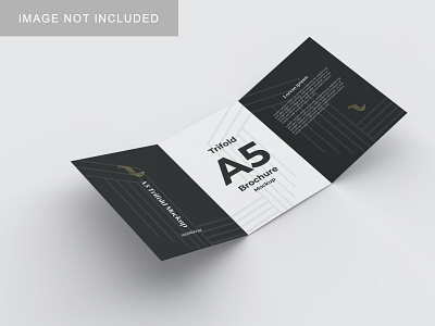 A5 Trifold Mockup V1 3d 3fold brand