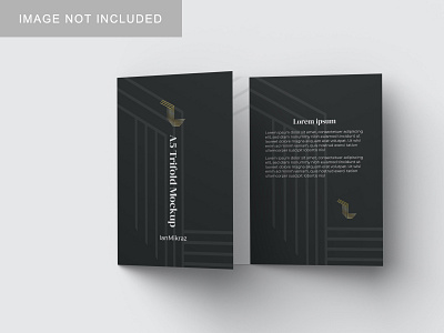 A5 Trifold Mockup V3 3d 3fold brand