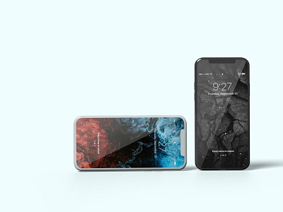 Realistic Smartphone Mockup Template 3d iphone