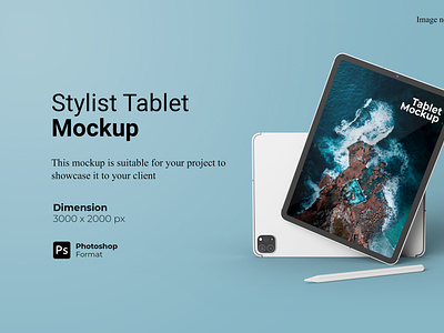 Stylist Tablet Mockup Template Cover ipad