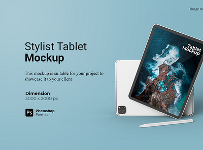 Stylist Tablet Mockup Template Cover ipad